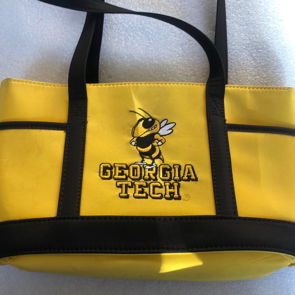 Sandol Georgia Tech collegiate purse Handbag embroidered-tore bag